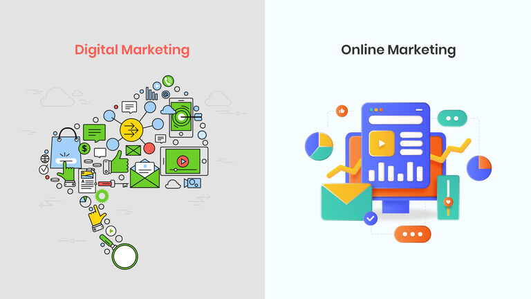 difference between Digital Marketing and Online Marketing