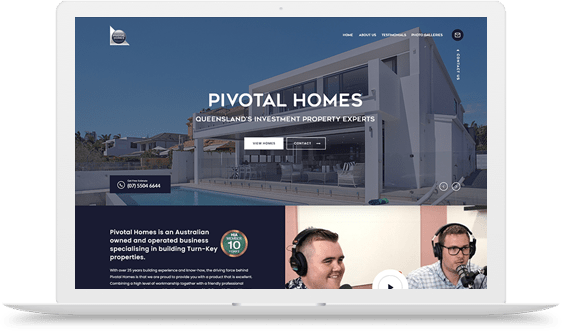 Pivotal Homes – Real estate website design company Brisbane